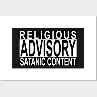 Religious Advisory - Satanic Content Posters and Art